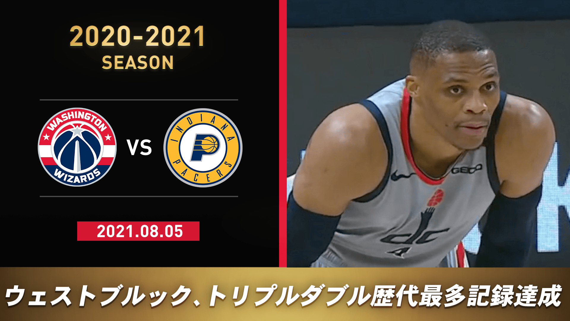 ワシントン・ウィザーズ vs インディアナ・ペイサーズ  (2020-2021 注目カード)